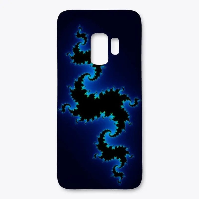 Julia Fractal Blue Color Coding