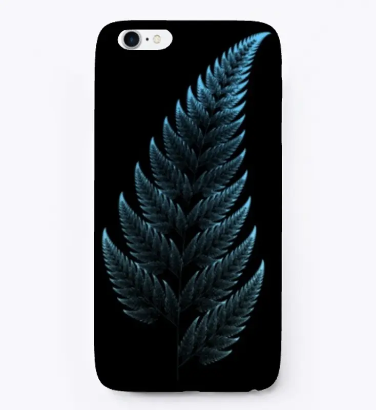 Barnsley Fern Fractal Blue