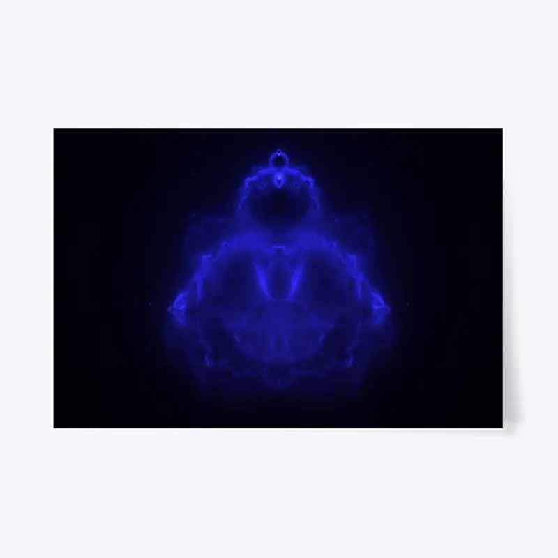 Buddhabrot Fractal Blue