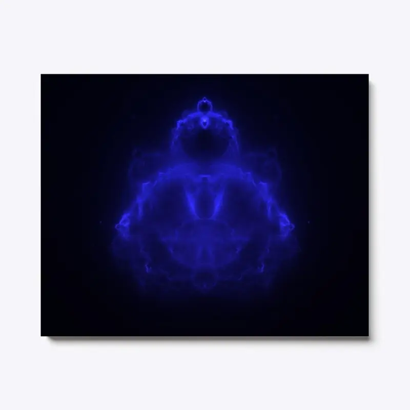 Buddhabrot Fractal Blue