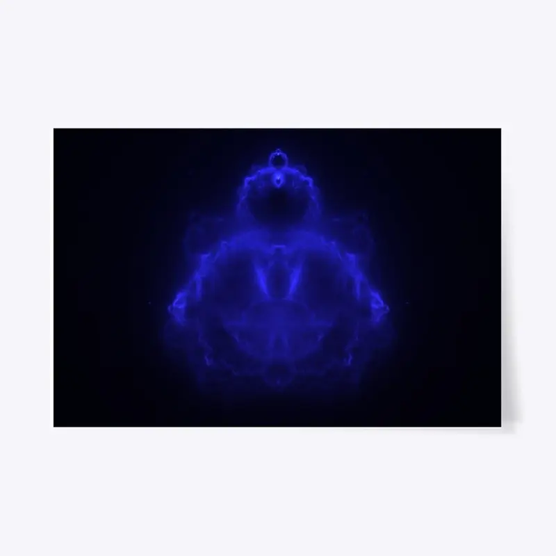 Buddhabrot Fractal Blue